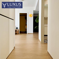 Carreaux de sol en porcelaine effet bois mat 720000mm2; Carreaux d'intérieur antidérapants pour salons, balcons; Style français; Lukashi