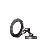 Support magnétique pour téléphone de voiture et de bureau avec rotation à 360°, hauteur réglable et design flexible