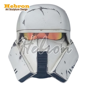 Casco Indossabile dei Trooper di <span class=keywords><strong>Star</strong></span> <span class=keywords><strong>Wars</strong></span>, Collezione Personale, in Fibra di Vetro e Resina, Accessorio per Cosplay, Costume per Giochi di Ruolo, Personaggio Cinematografico - Product Image 4