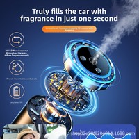 Diffuseur d'aromathérapie automatique pour voiture, éliminateur d'odeurs, projection de ciel étoilé - Design en alliage d'aluminium, alimentation USB, fixation sur grille d'aération