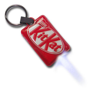 Soft PVC Plastic LED Keychain <b>Lights</b>, Personalized Keychains - Product Image 2
