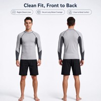 Veste en néoprène à manches longues pour le surf et la natation, sans fermeture éclair, pour garder au chaud, sports nautiques, combinaison de plongée pour hommes