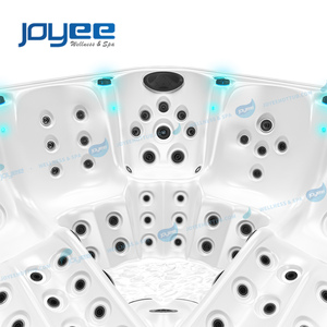 JOYEE Luxe Ariestech <span class=keywords><strong>SPA</strong></span> 5 Personnes Bain à Remous Jacuzzier Balboa Hottub Fibre <span class=keywords><strong>de</strong></span> Verre Out Door Whirlpool Water Therapy avec Couvercle - Product Image 3