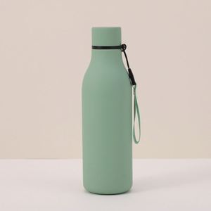 Compact American Narrow Vacuum Bottle, Stainless <b>Jug</b> with Hand Cord for Backpack Trips and Outdoor Hiking Routes - Product Image 2
