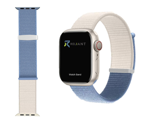 Dây đeo vòng Nylon thể thao hai <span class=keywords><strong>t</strong></span>ông màu mới cho Apple Watch Series 11 46mm (wb1187t) - Product Image 1