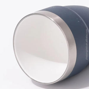 Logotipo personalizado 4OZ 6OZ 8OZ doble pared de acero inoxidable vasos de chupito apilable Mini vaso Espresso taza de café de vidrio transparente - Product Image 4