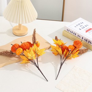 <span class=keywords><strong>Zucca</strong></span> in Finto Flanella - Decorazione per Halloween, Composizione Floreale, Accessorio Fotografico, Vendita all'Ingrosso Transfrontaliera - Product Image 2