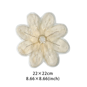 Robe corsage à fleurs faites à la main chandails à col détachable vêtements de bricolage emballage de sacs brodés d'approvisionnement en gros - Product Image 6