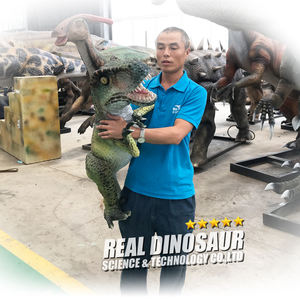 Marionnette <span class=keywords><strong>de</strong></span> <span class=keywords><strong>dinosaure</strong></span> contrôle des mains, en solde, bébés Triceratops, à vendre - Product Image 3
