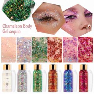 Gel de maquillage caméléon fard à paupières liquide <span class=keywords><strong>Europe</strong></span> et États-Unis maquillage de scène visage corps éclater Flash fard à paupières vente en gros - Product Image 2