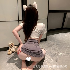 Lianyungang ชุดชั้นในเซ็กซี่คอสเพลย์ชุดนักเรียนชุดของแท้ชุดนอน Qqny - Product Image 5
