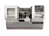 Pour tour CNC CK6136X750MM, horizontal simple, automatique, léger, à 4 tours, GSK928TDL, précision 0,005 mm, déplacement 200 mm sur axe X