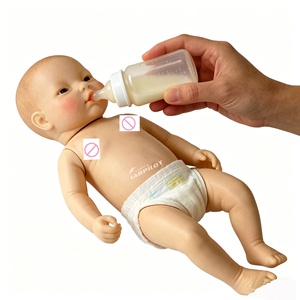Muñeca Bebé Inteligente para el Cuidado del Bebé, Maniquí de PVC de Tamaño Real para la Enseñanza de Habilidades de Enfermería - Product Image 1