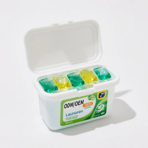 OEM ODM Çevre Dostu Biyobozunur Doğal Enzimli Güçlü Temizleyici Yıkama Kapsülleri 3'ü 1 Arada Giysi Deterjanı - Product Image 5
