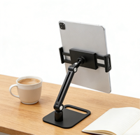 PROYOU Accessoires iPad Support de tablette et de téléphone portable Support de bureau pour ordinateur portable et moniteur Support iPhone