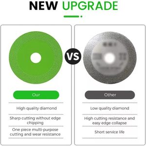 แผ่นขัดใยแก้ว 100 มม. สำหรับตัดกระจก โลหะผสม สีเขียว - Product Image 4