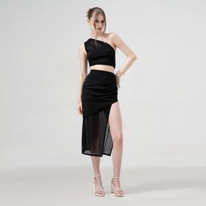 Vietnam Top Femmes Court Hors Épaule Sans Manches Au-dessus Du Genou Décolleté Chemise Vêtements Usage Quotidien Léger 100gr Anyshape - Product Image 5