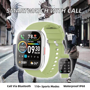 Smart <b>Watch</b> Men Women <b>Rectangular</b> for Calling 110+ Sports Modes Heart Rate/Sleep Monitor IP68 Waterproof Fitness Tracker - Product Image 2