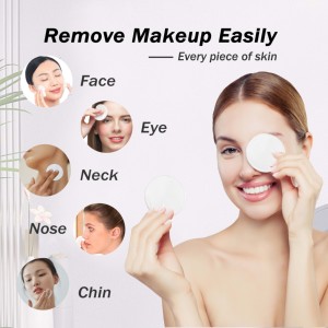 I tamponi per la rimozione del trucco in cotone riutilizzabili rimuovono il trucco facilmente Eco Friendly per rimuovere il trucco ipoallergenico per tutti i tipi di pelle - Product Image 3
