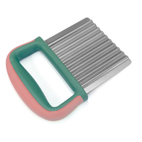 Couteau à découper les légumes ondulés, coupe-frites ondulées et coupe-légumes pour légumes, trancheuse à carottes en acier inoxydable
