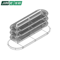 Magasin de supermarché, rayonnage de gondole en treillis métallique, rayonnage de fil de montage de magasin fabriqué en Chine