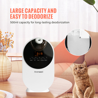 Purificateur d'air électrique réglable en mode brume, désodorisant, diffuseur d'arôme mural silencieux pour animaux domestiques, chats et chiens, plastique