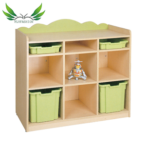 <span class=keywords><strong>Meuble</strong></span> de <span class=keywords><strong>rangement</strong></span> en bois moderne pour enfants <span class=keywords><strong>avec</strong></span> étagères et plateau en <span class=keywords><strong>plastique</strong></span> pour l'organisation des jouets de la maternelle - Product Image 3