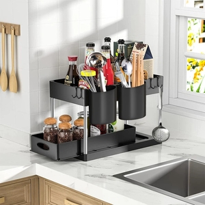 Estante Multifuncional para Almacenamiento de <span class=keywords><strong>Cocina</strong></span>, Organizador Deslizante Debajo del Fregadero con Cajones - Product Image 5