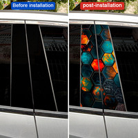Autocollants universels autocollants pour pilier B de voiture Accessoires automobiles avec logo Décorations pour pilier en vinyle pour carrosserie de voiture