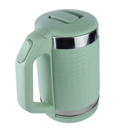 Bouilloire électrique à double paroi Cool Touch 1,7 L, intérieur en acier inoxydable 304, anti-brûlure, arrêt automatique, usage domestique, classe énergétique A+