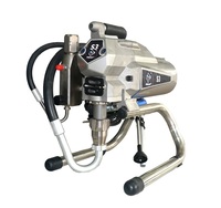 Pulvérisateur électrique à main sans air pour peinture et mastic Pompe à membrane Baoba Coated Cart 495 Pistolet de pulvérisation Buse et accessoires