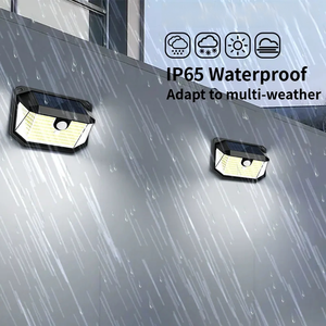Luci solari 178 esterno LED 3 modalità di lavoro 270 ampio angolo Wireless IP65 impermeabile a parete solare luce bianca fredda - Product Image 3