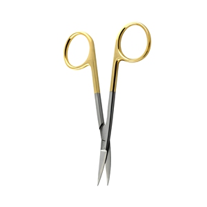 Ciseaux chirurgicaux Premium Iris TC 11,5 cm, courbés et droits, instruments de dissection dentaire, fournisseur en gros - Product Image 1