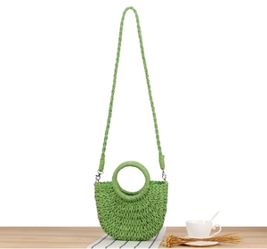Hot Sell New Half Round Beach Handbag Straw Woven Rattan <strong>Wicker</strong> Vacation Beach Tote <strong>Bag</strong> Fashion Female Crossbody <strong>Bag</strong> - Product Image 6