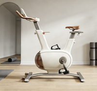 Vélo de spinning à volant d'inertie de haute qualité, version à base monobloc, siège réglable pour usage intérieur, volant d'inertie de 5 kg
