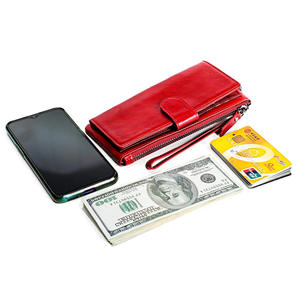 Andong Leather New Fashion Long Wallet <b>Purse</b> for Women Genuine Cow Leather Casual Clutch Bag Multi-Card Position <b>Phone</b> Bag - Product Image 3