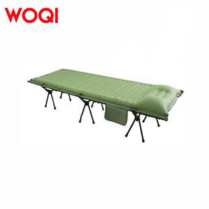 WOQI 2025 Aluminum Frame Lightweight Camping <b>Cot</b> Customized Portable Metal Bed for Outdoor Travel Bedroom Use Foldable Design Be - Product Image 3