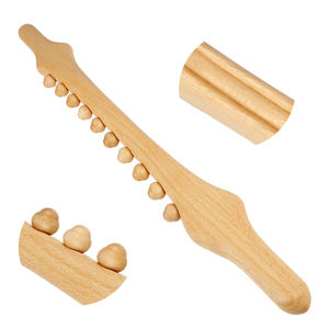 10 perline in legno Guasha Stick rotolamento per tutto il corpo massaggio universale bellezza legno raschiatura strumento indietro Guasha Relax - Product Image 1