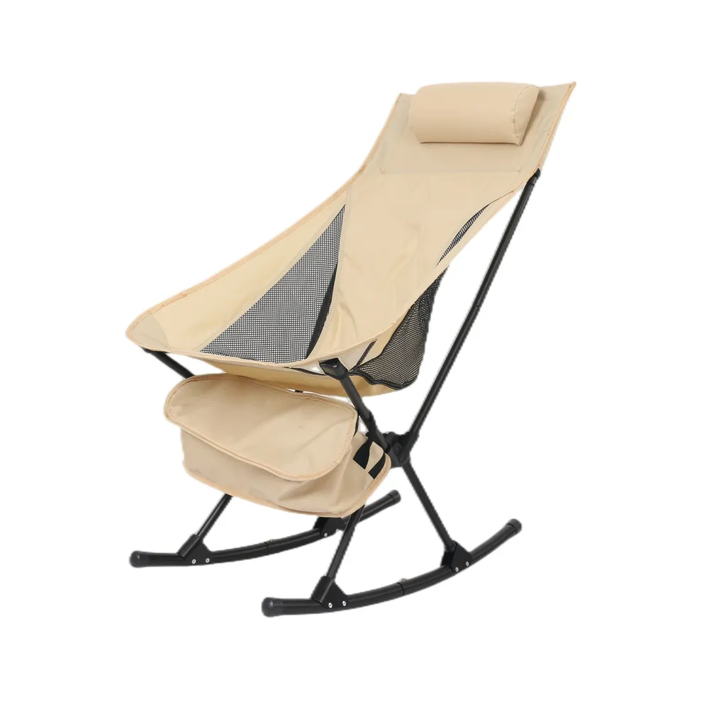 Retractable Modern Floating Fancy Luxury Meditation Decking Leisure Relax Oxford Cloth Rocking Camping Chair