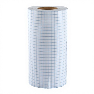 Clear PVC Vinyl Sublimation Transfer Film Tape <b>Roll</b> 2 X 32.81 Feet Clear <b>Blue</b> Alignment Grid for Computer Cutting Application/ - Product Image 3