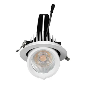 Ce Rohs Led Down Light LED Gimbal Recessed Downlight Wholesale CE RoHS Cob IP33 White Body 20w Light