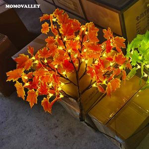 Momovalley LED luz realista Artificial árbol <span class=keywords><strong>seco</strong></span> flor <span class=keywords><strong>de</strong></span> <span class=keywords><strong>cerezo</strong></span> hojas flexibles al aire libre decorativo final planta ramificada - Product Image 4