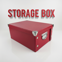 Boîte en papier pliable avec boucle rouge et poignée, grande boîte de rangement, boîte en papier kraft personnalisée, prix raisonnable, boîte en papier bon marché pour le rangement