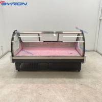 Vitrine réfrigérée pour viande et produits de charcuterie de grande taille, 1,5 m à 3 m, température unique, 220 V/110 V, ventilateur, congélateur, réfrigérateur