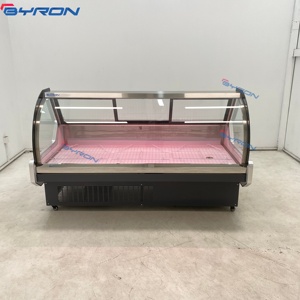 Vitrine réfrigérée pour viande et produits de charcuterie de grande taille, 1,5 m à 3 m, température unique, 220 V/110 V, ventilateur, <span class=keywords><strong>congélateur</strong></span>, <span class=keywords><strong>réfrigérateur</strong></span> - Product Image 6