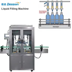 High Precision Automatic Bottle Water Sauce Liquid Filling And Capping Machine Water Filling Line