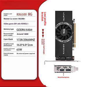 TITA Neues Einsteckplatz-Grafikkarten-Gehäuse in Halber Höhe <span class=keywords><strong>RX6500</strong></span> 8GD6 DP+ - Product Image 1