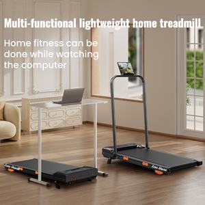 Tapis roulant électrique portable pliable pour usage commercial et domestique, écran LED, capacité de 130 kg, marche et course, moteur 0,75 CV, vitesse de 1 à 8 km/h - Product Image 4