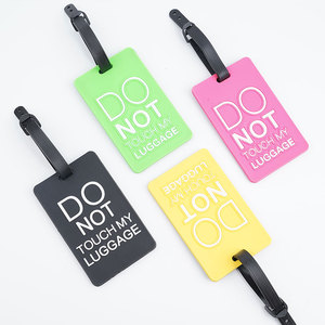 Wholesale Fashionable Custom Logo & Color Silicone Soft PVC Travel Luggage <b>Tag</b> - Product Image 1