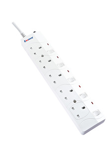 Enchufe de Extensión Dachang D142A UK con 6 Tomas de Corriente BS <span class=keywords><strong>IEC</strong></span> y 2 Puertos USB Tipo-C - Product Image 4